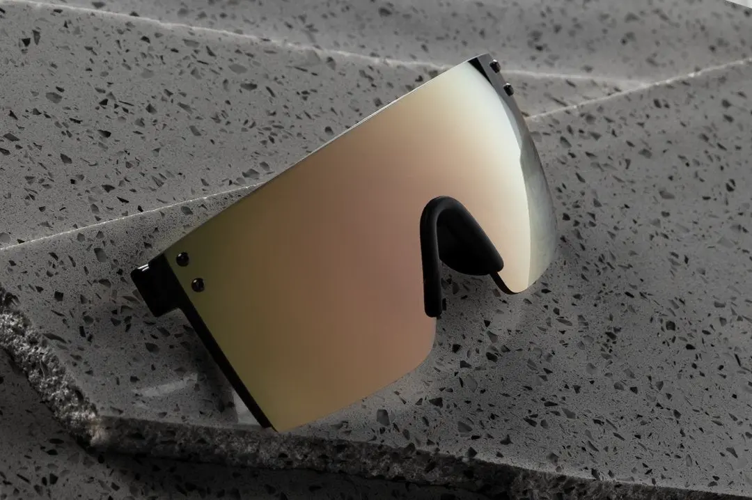 Lazer Face Sunglasses: Rose Gold Z.87 3
