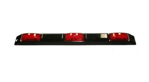 Truck, Trailer 3-Light Sealed 9 Diode Led Id Bar With Black Base #87120-D 1