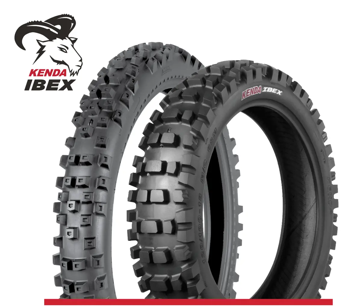 110/100-18 Kenda Ibex Enduro Tire K774, Super Sticky, 64M Tt 1