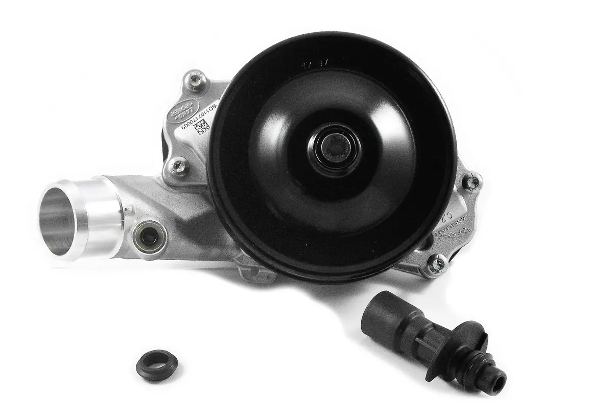 Land Rover Jaguar Water Pump Part # Lr0 97165 # C2z 31587. Fits 2014-2016 F-Type, 2010-2016 Xf, Xj,Lr4, 2010-2015 Xfr Xk Xkr, 2013-2015 Xfr-S, 2014-2016 Xjr, 2012-2015 Xkr-S, 17 Discovery, 2010-2017 Range Rover Range Rover Sport All With 5.0L 1