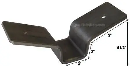 Pontoon Trailer Bunk Support Bracket, Weld-On #Pbt313 1