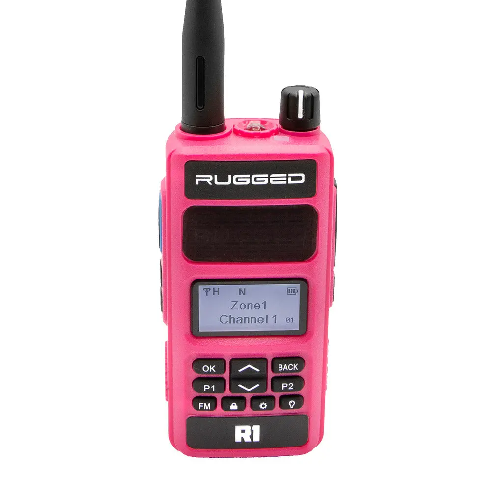 Pink - Rugged R1 - Business Band Two Way Handheld Radio - Digital And Analog 1