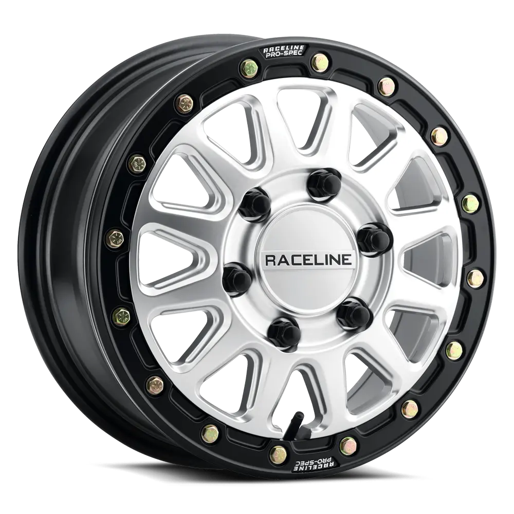 Raceline Alpha 15X6 6X139 +74Mm Hyper Silver W/ Black Ring 1