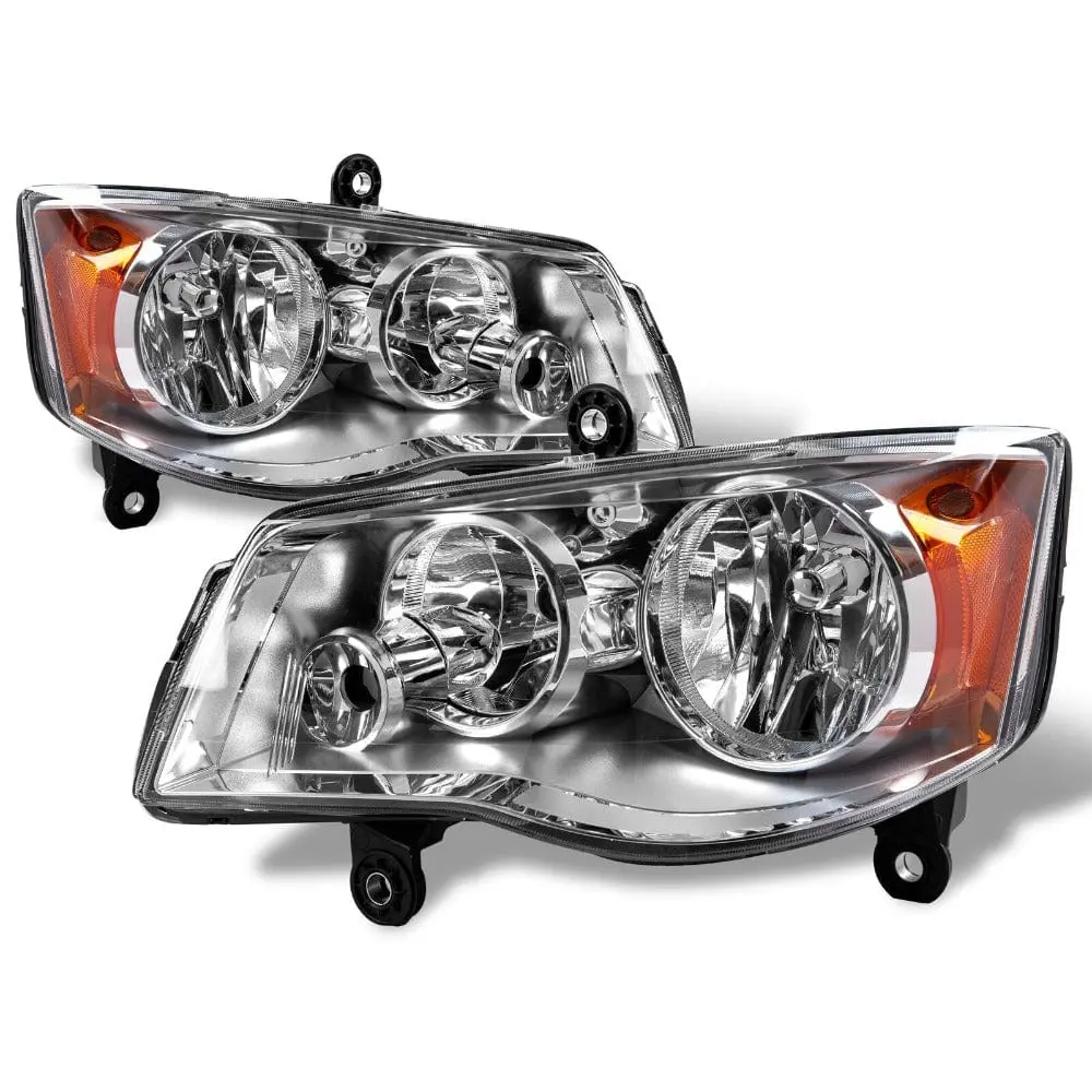 08-16 Chrysler Town&Country | 11-19 Dodge Grand Caravan Headlights Headlamps 1
