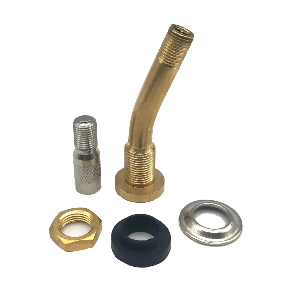 1X 1/4" Valve Stem With Bend For Ford F Series Inner Dual Wheels 1