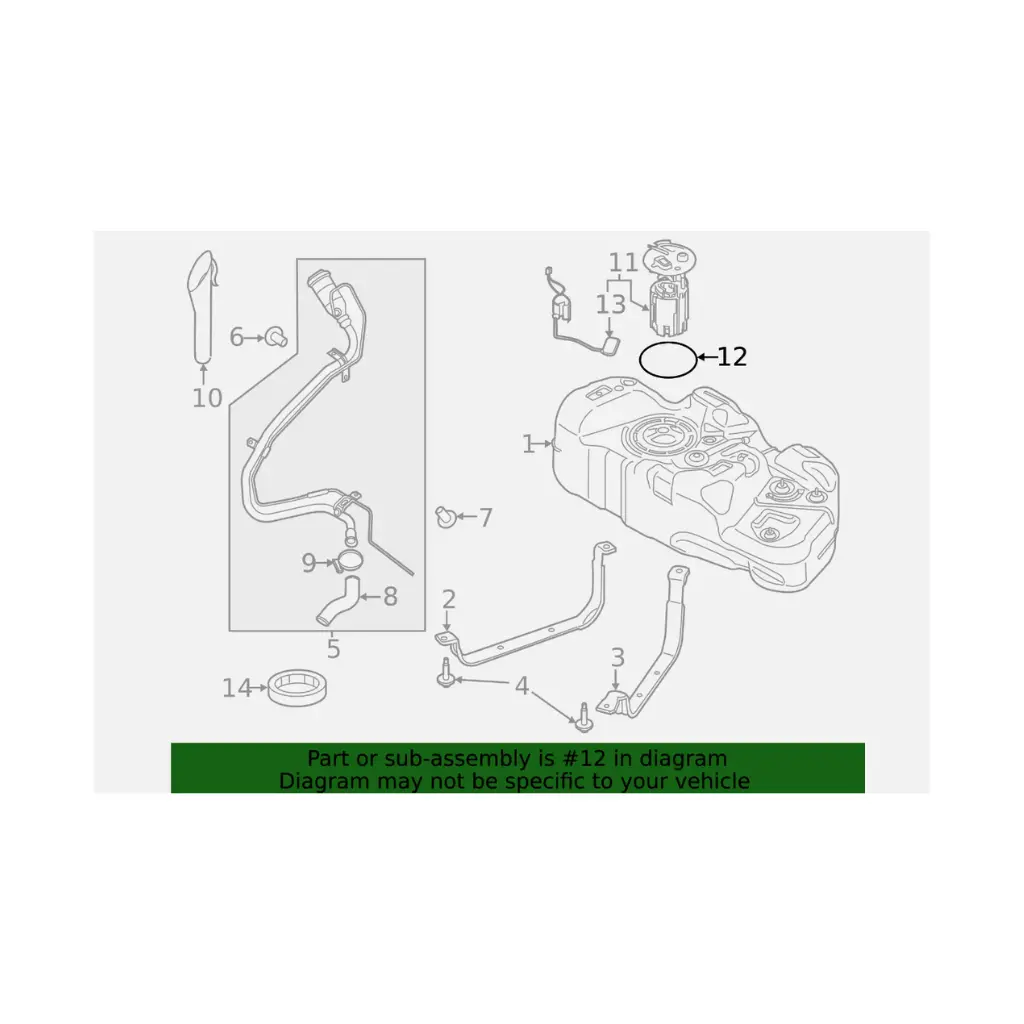 1X Genuine Ford Fuel Pump Gasket Bl3z9e583b 2