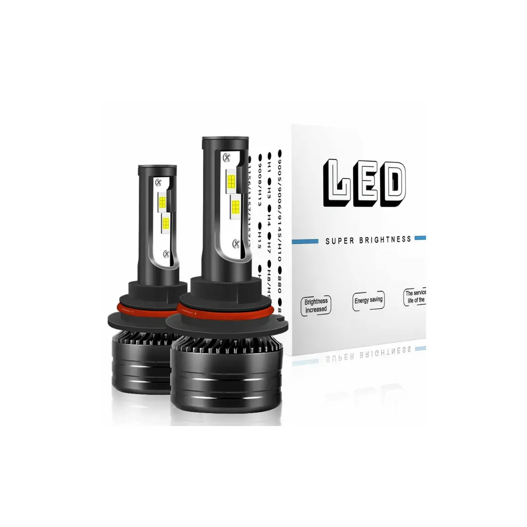1X Pair (2) 9007 Hb5 Led Headlight Bulbs 1