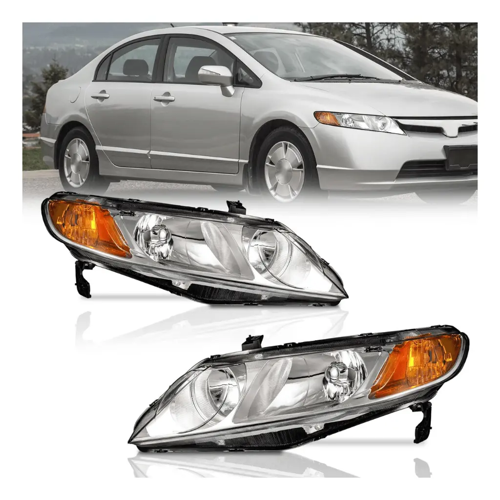2006-2011 Honda Civic 4-Door Models Headlights 1