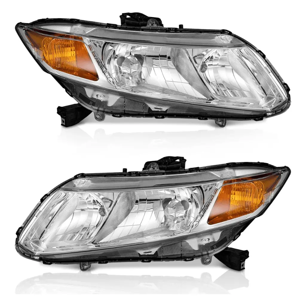 2012-2015 Honda Civic 4Dr Sedan| 12-13 Honda Civic 2Dr Coupe Pair Headlights Left+Right (Does Not Fit Hybrid Or Hybrid-L Models) 1