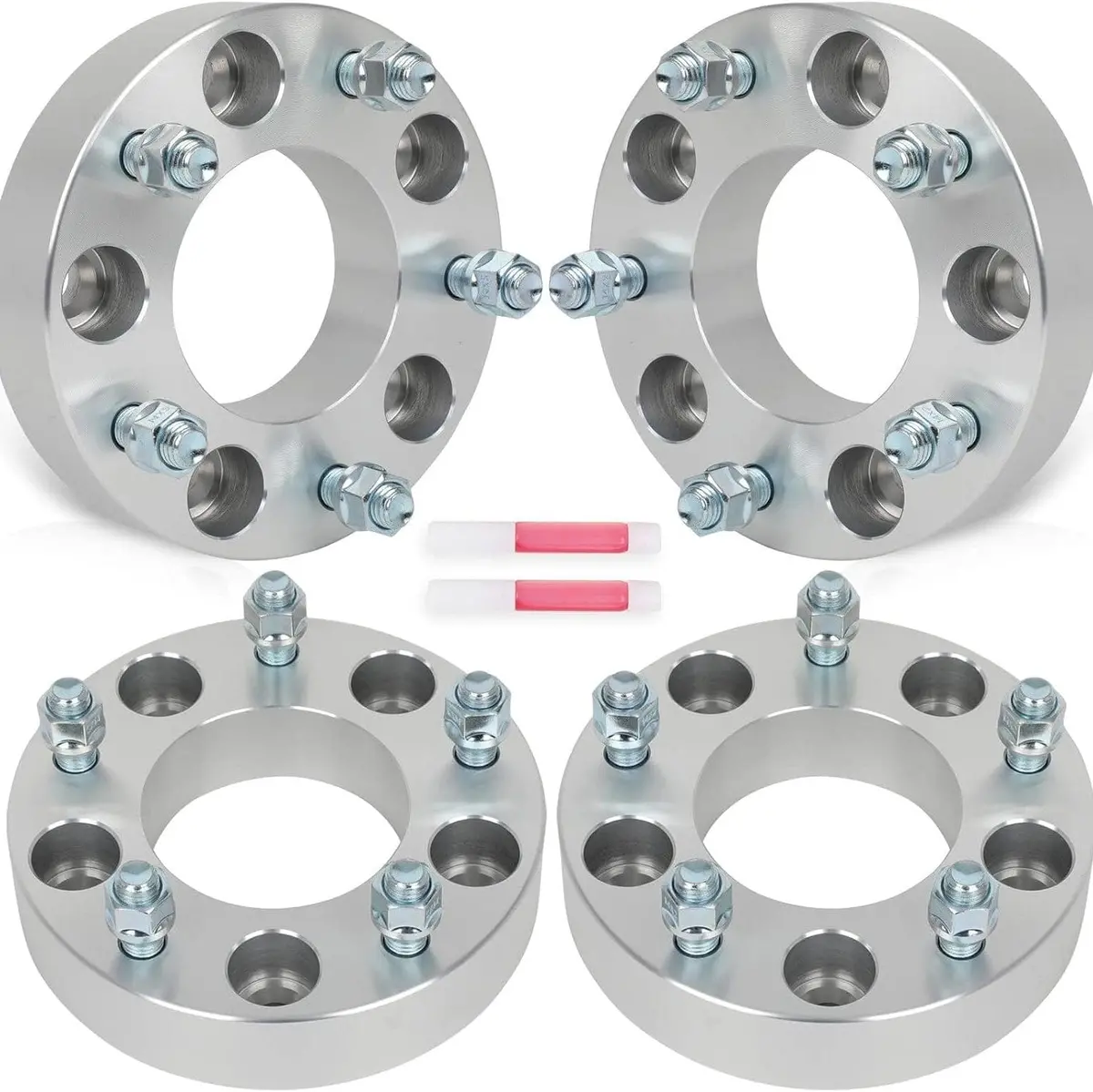 5X135 To 5X120 Us Wheel Adapters 1.5" Thick 14X2 Lug Studs Billet Spacers X 4 1