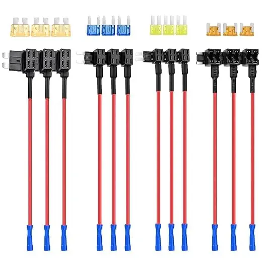 Nilight 12 Pack 12V Car Add-A-Circuit Fuse Tap 1