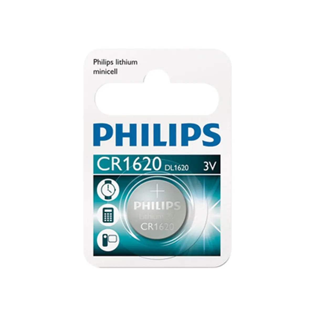 Philips 1620 3 Volt Lithium Coin Battery Pack 1