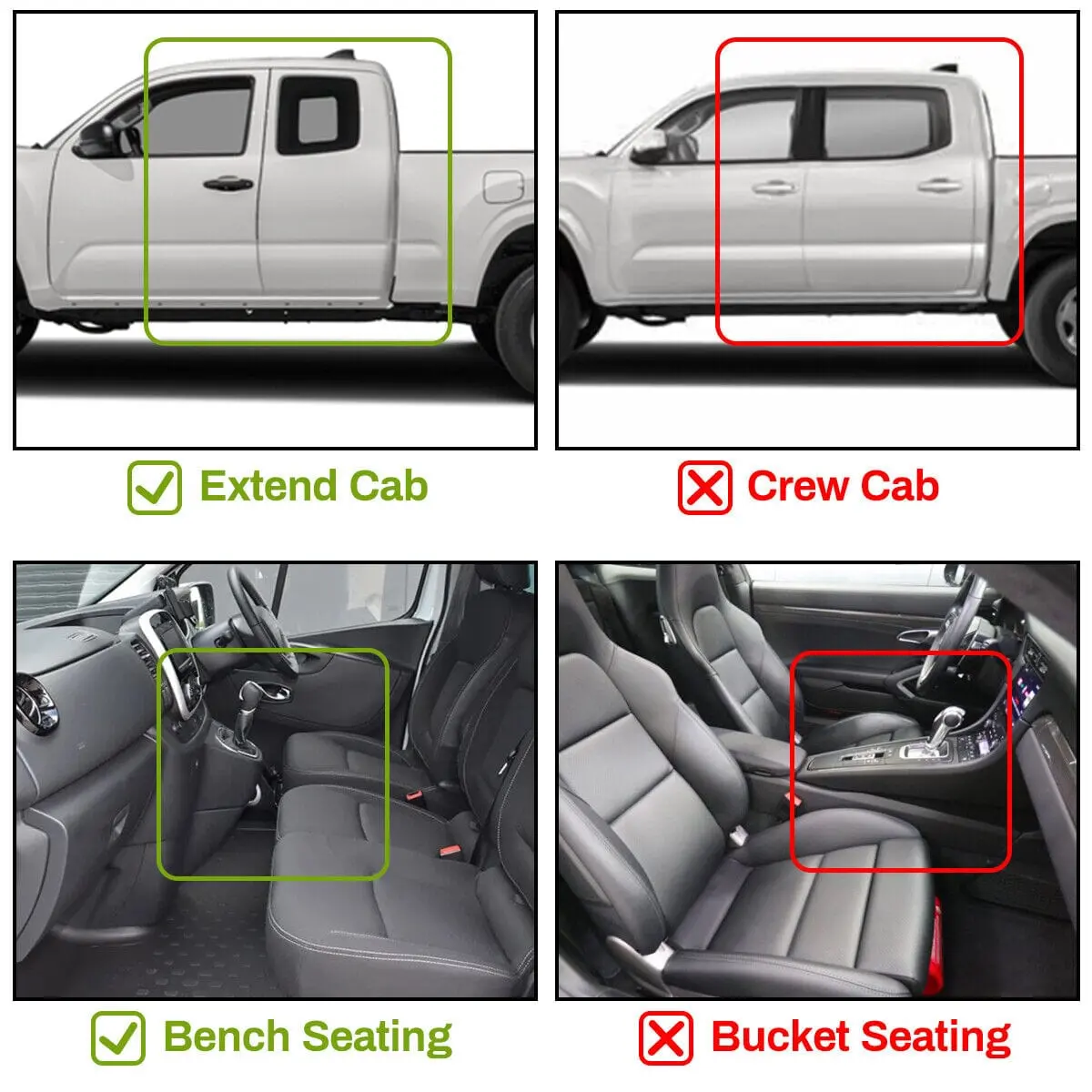 All Weather Floor Mats Floor Liners For 2015-2023 Ford F-150 (Extended) Supercab 2