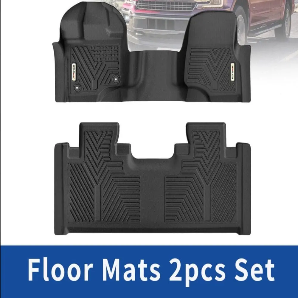 All Weather Floor Mats Floor Liners For 2015-2023 Ford F-150 (Extended) Supercab 1