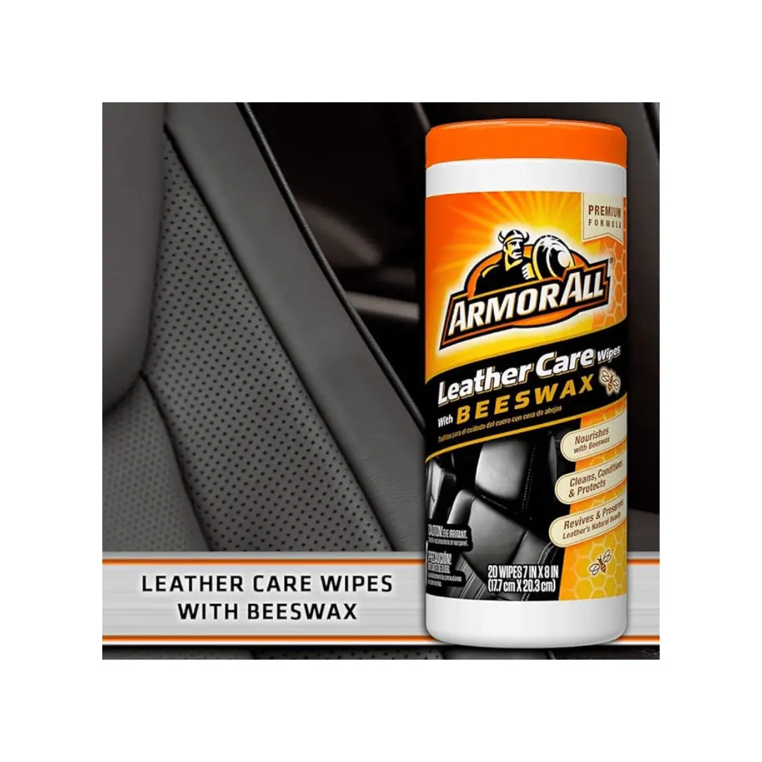 Armor All  Leather Care Wipes With Beeswax 1