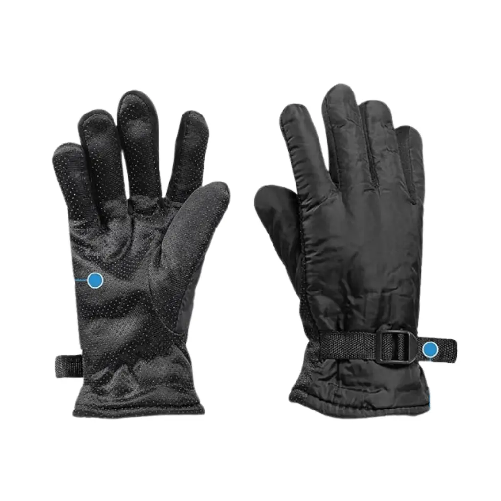 Black Winter Ski Gloves, Cold Resistant Thermal Wear 1