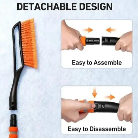 Auto Winter Cleaning Snow Sweeper Remover Shovel Brush With Ice Scraper For Car 1