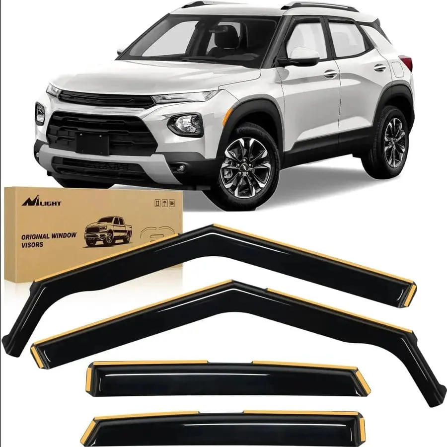 In Channel Rain Guards For Chevy Trailblazer 2021 2022 2023 2024
Window Deflectors,Vent Window Visors-4Pcs 1