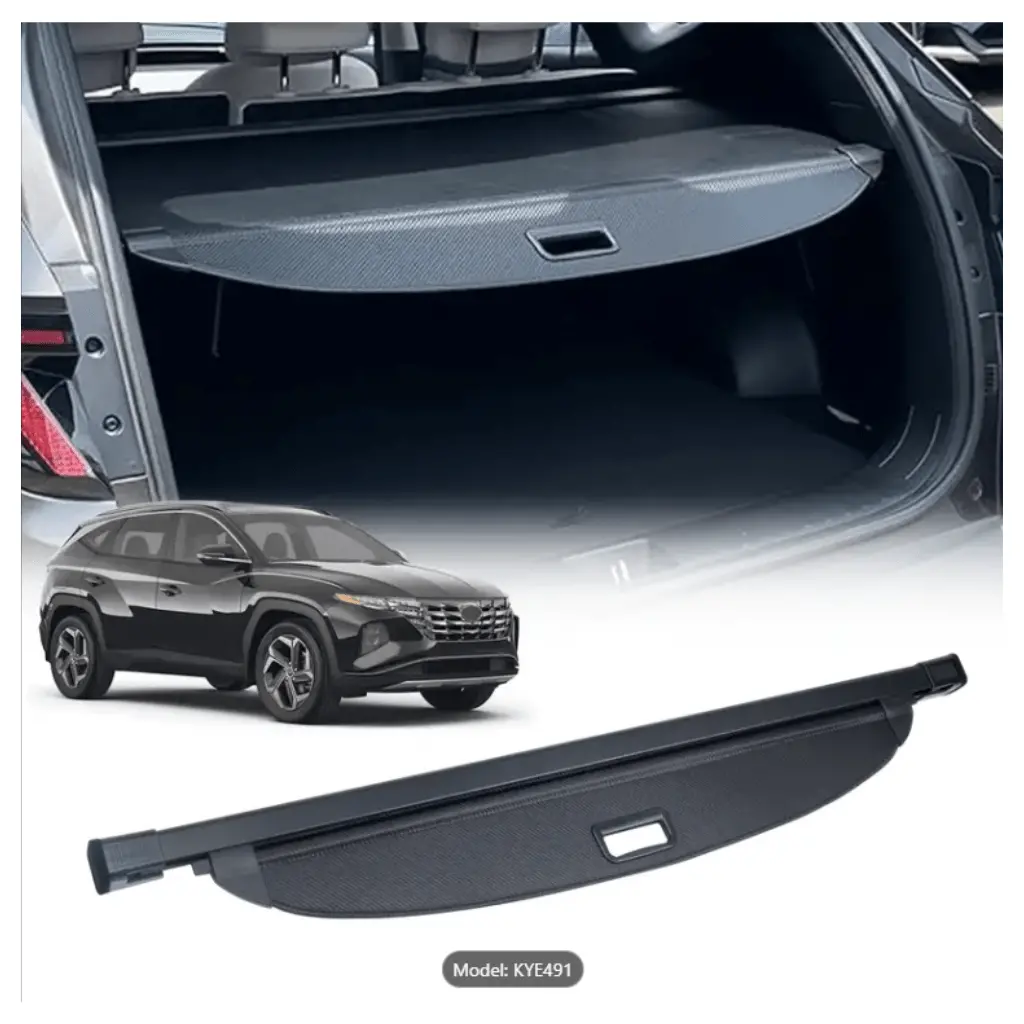 Trunk Cargo Cover For Hyundai Tucson Accessories 2021 - 2024, Retractable Trunk Cargo Cover Security Shade Cargo Cover, 1-Pack 1