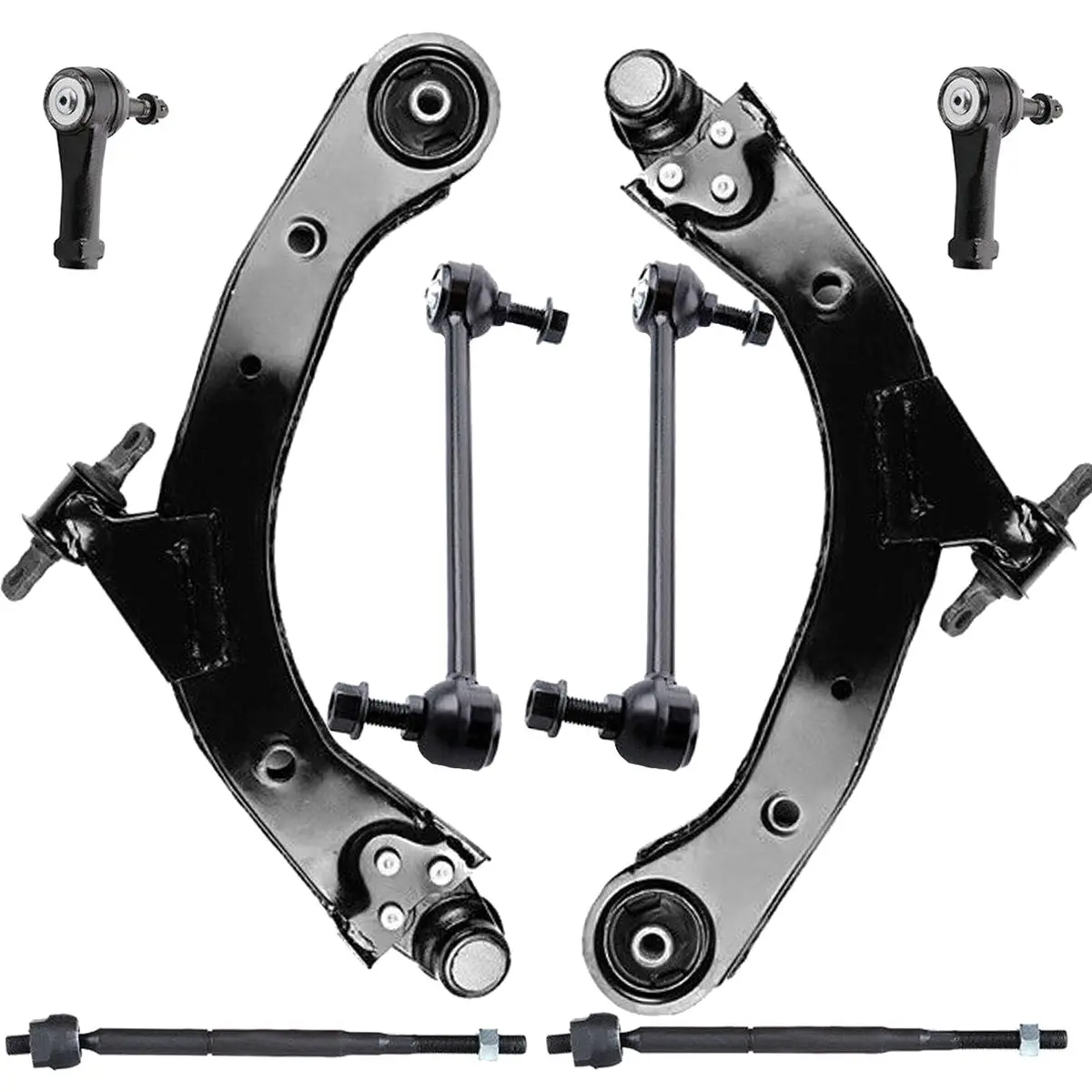 Chevy Cobalt & Hhr 8Pcs Front Lower Control Arms Tie Rods Sway Bars Kit 80027-8C 1