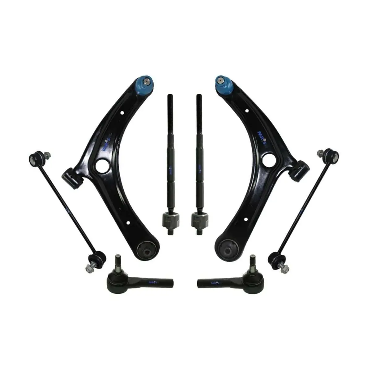 For 2007-2012 Dodge Caliber Suspension 10Pc Tie Rod End Sway Bar Control Arm Kit 1