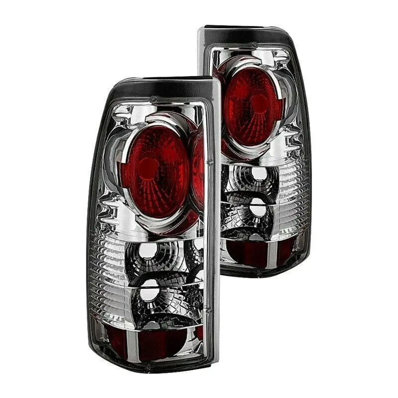 For Chevy Silverado 2500 99-02 Spyder Alt-Yd-Cs99-C Chrome/Red Euro Tail Lights 1