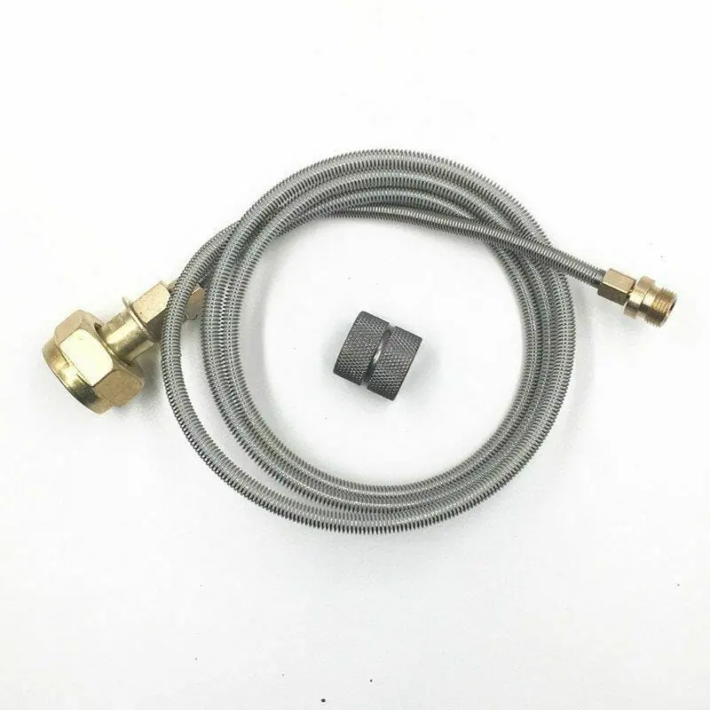 Gas Tank Adapter Stove| Heater Camping Long Pipe Hose Propane Flat Tube Cylinder Outdoor 1