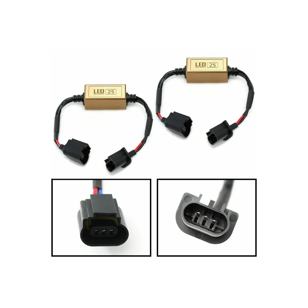 H13 | 9008 Led Headlight Canbus Error Free Anti Flicker Resistor Canceller Decoder 1