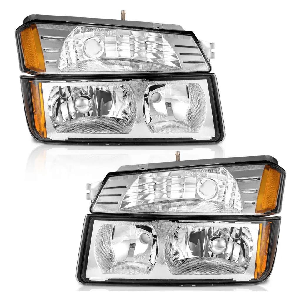 Headlights For 2002-2006 Chevy Avalanche 1500 2500 (Fits Body Cladding Models Only) 1