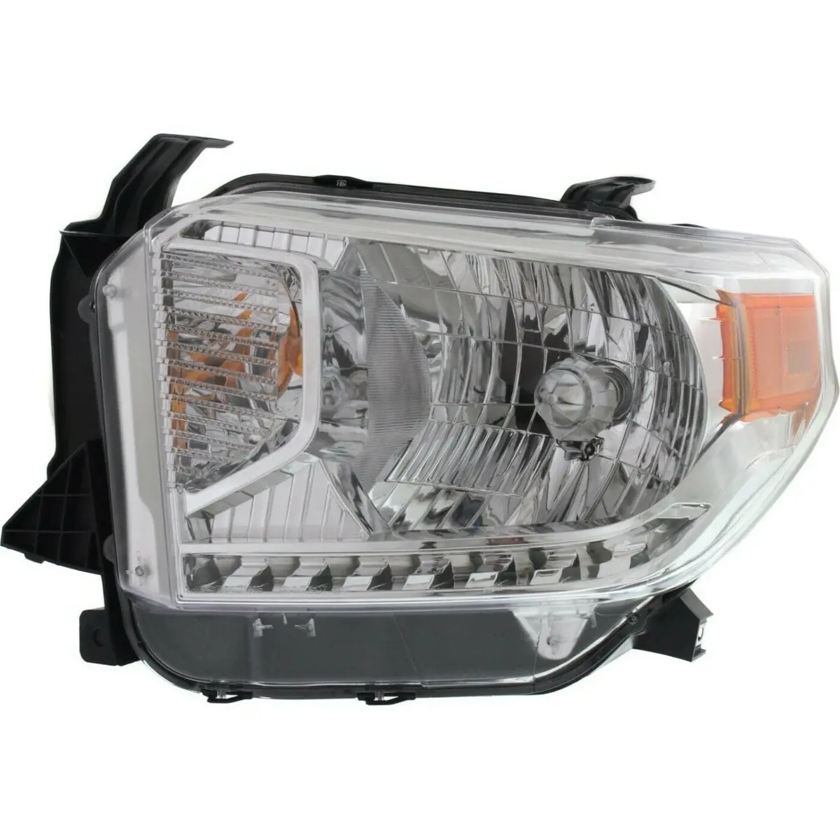 New 2014-2017 Toyota Tundra Headlights Set Chrome Housing Amber Corner Oe Style 2