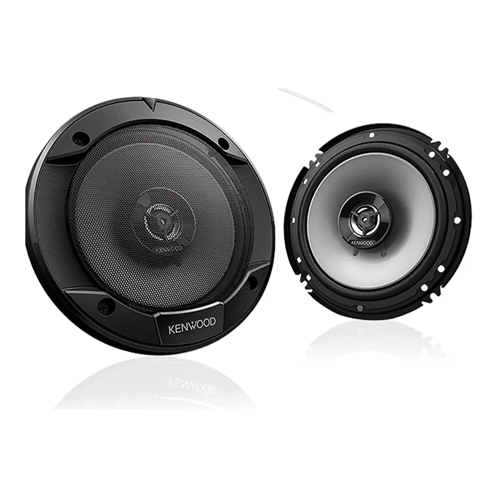 Kenwood 6-1/2" 300W Max (60W Rms Per Pair) 6.5" Kfc 2-Way Sport Series Flush Mount Car Audio Door Coaxial Speakers 1