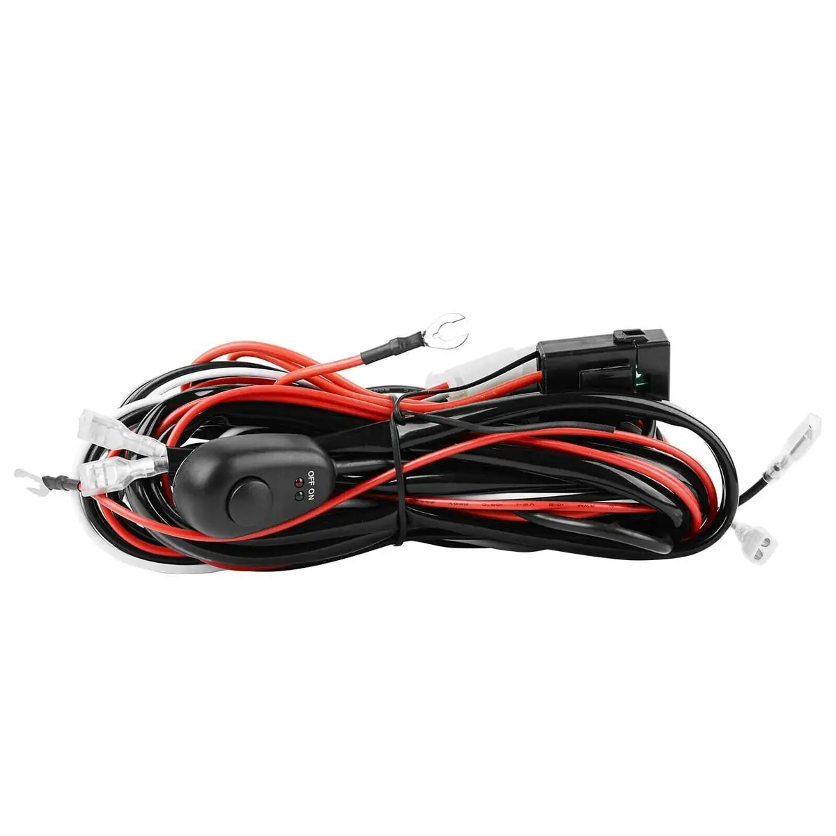 Led Light Bar Wiring Harness Kit 12V 40A Fuse Relay Rocker Switch Kit Off Road 1
