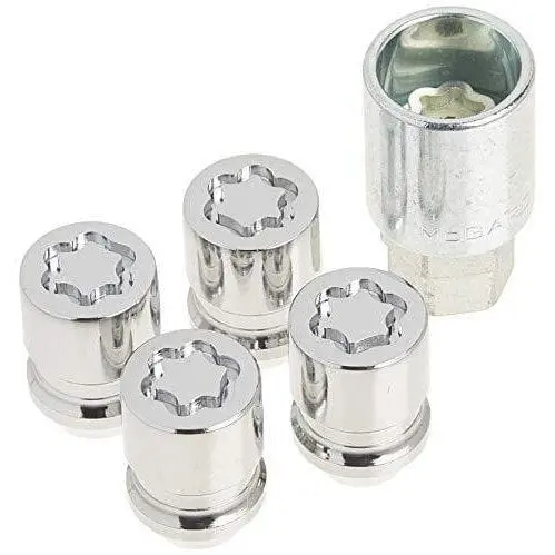 Mcgard 24157 Chrome Cone Seat Wheel Locks (M12 X 1.5 Thread Size) - 4 Locks / 1 Key 1