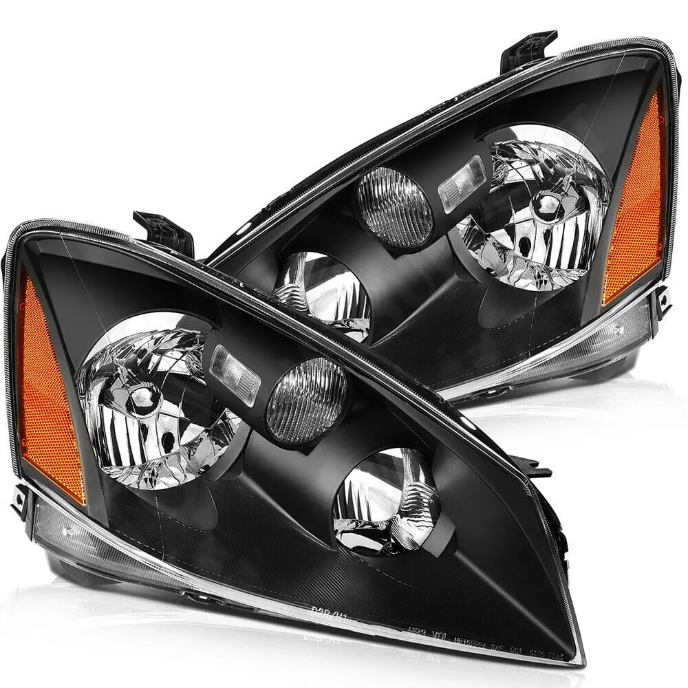 Nissan Altima 4 Door Sedan 2005-2006 Front Headlights Assembly One Pair Set 1