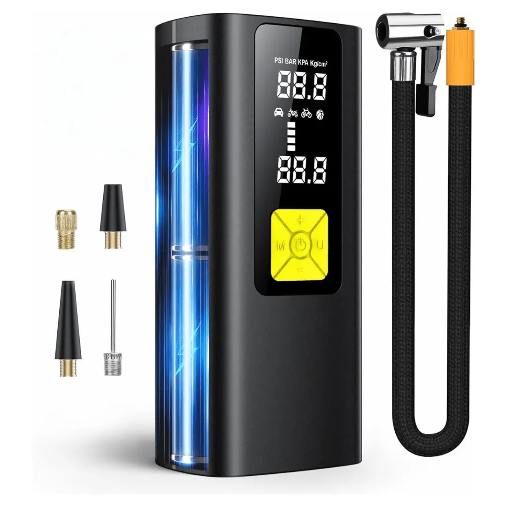 Portable Air Compressor, 160 Psi  Portable Air Pump For Car Tire Inflator With Digital Pressure Gauge 1