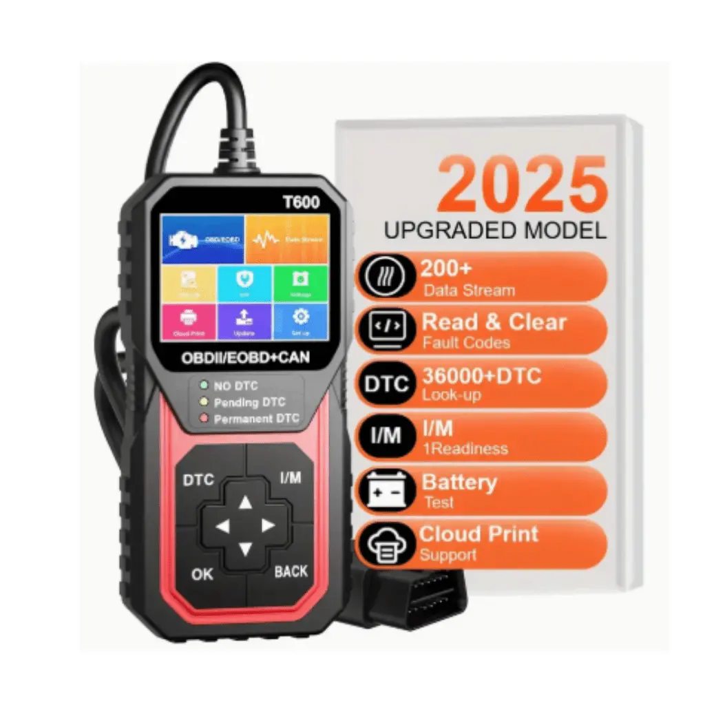 Professional T600 Obd2 Scanner | Automotive Dtc Lookup Car Diagnostic Tool Support Cloud Print Oxygen Sensor Test Code Reader 1