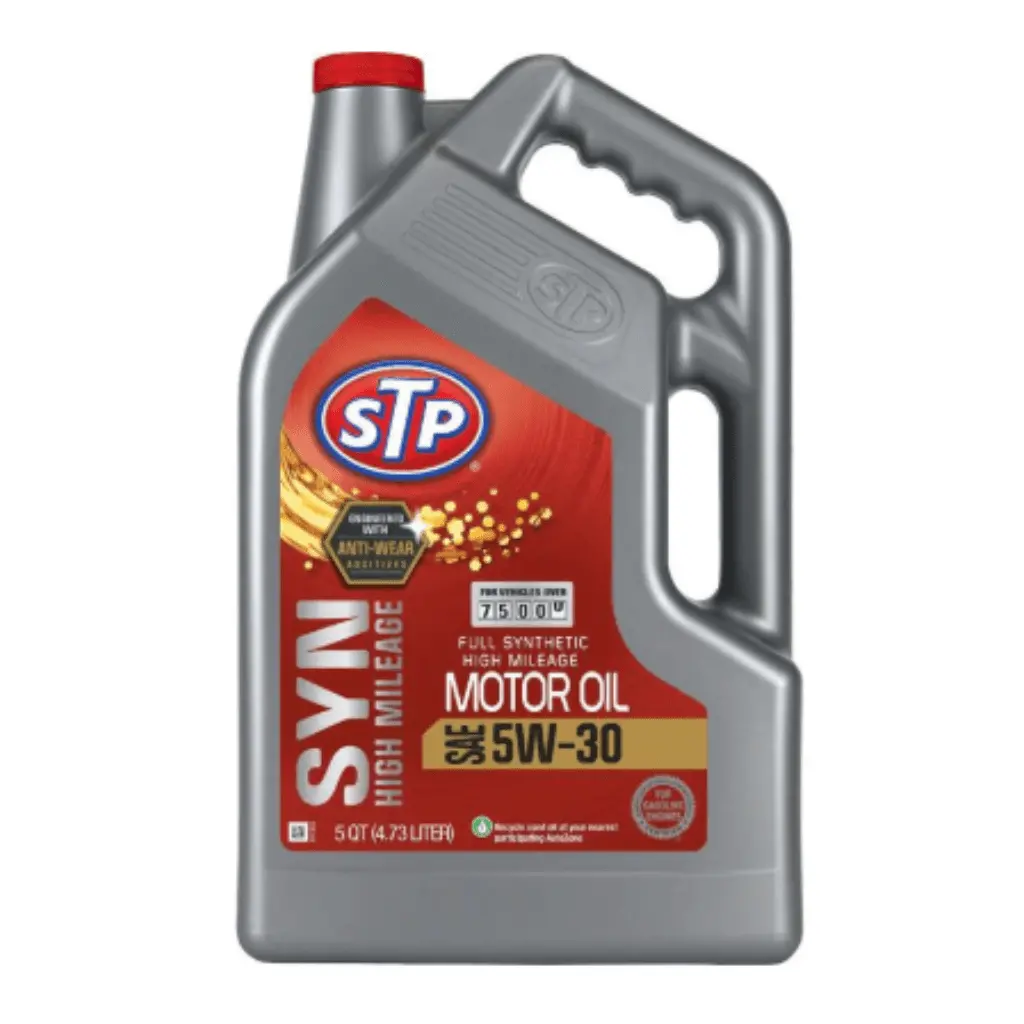 Stp High Mileage Full Synthetic Engine Oil 5W-30 5 Quart 1