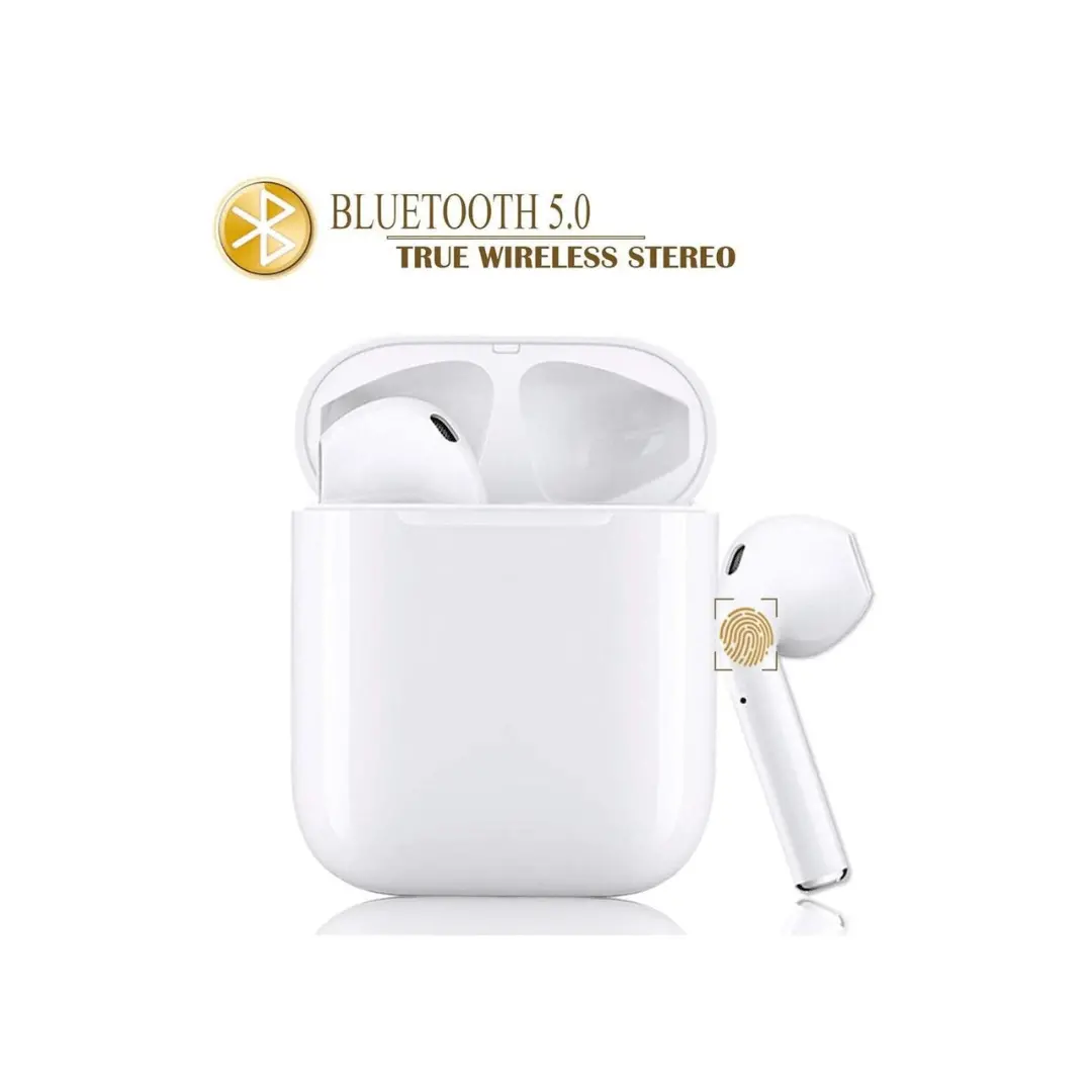 Wireless Earbud Bluetooth With Charging Case For Android/Apple Iphone - White 1