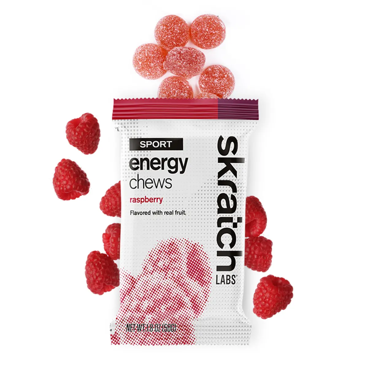 Skratch Labs Raspberry Sport Energy Chews 1