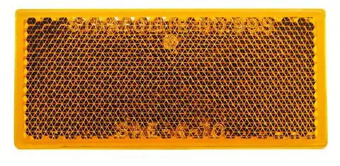 Rectangular Trailer Reflector, Amber #3354 1
