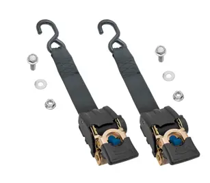 Fulton Ratcheting Transom Tie Downs, Zinc Plated (1-Pair) #2060366 1