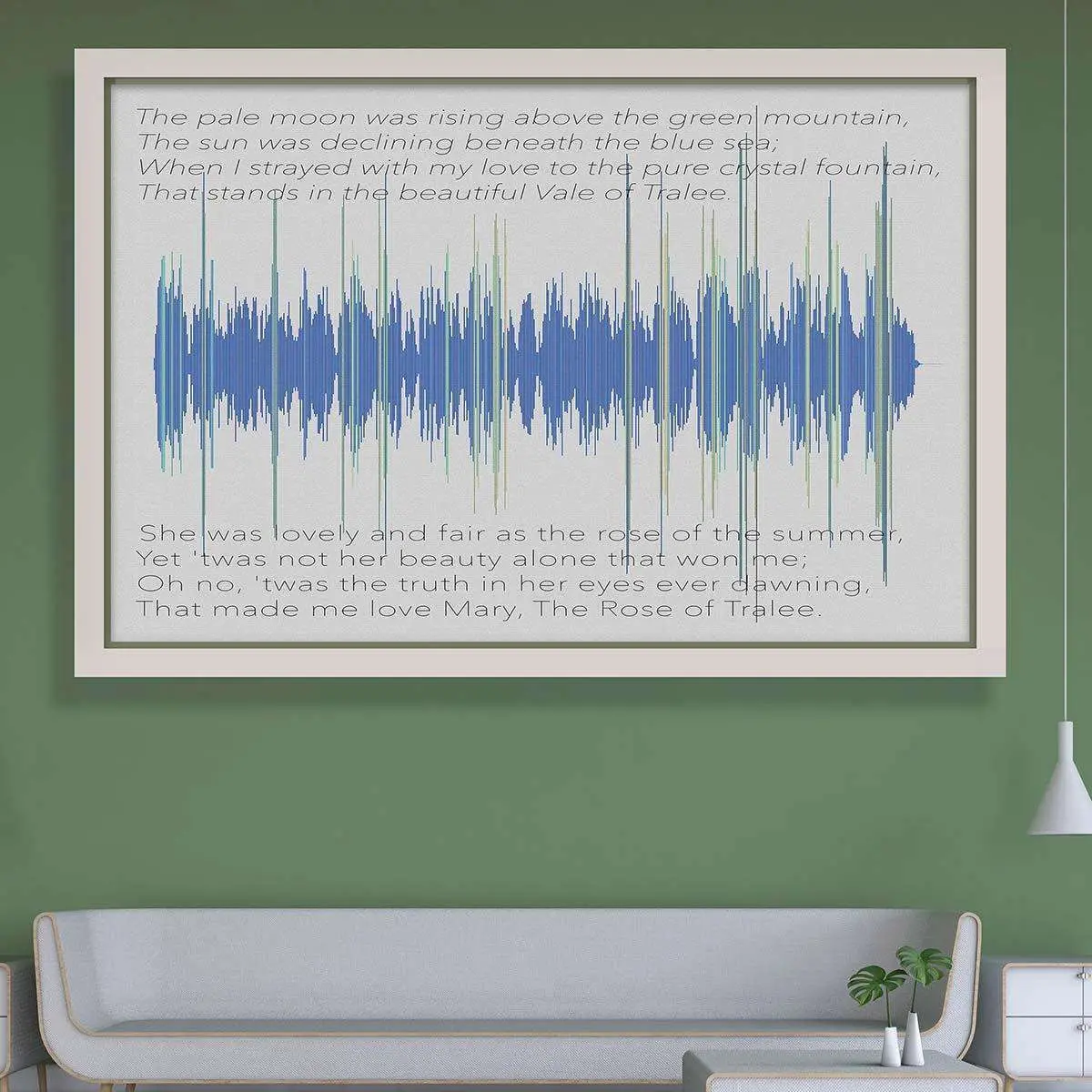 The Rose Of Tralee Soundwave- Custom Made Soundwave Art For Your Interior 1