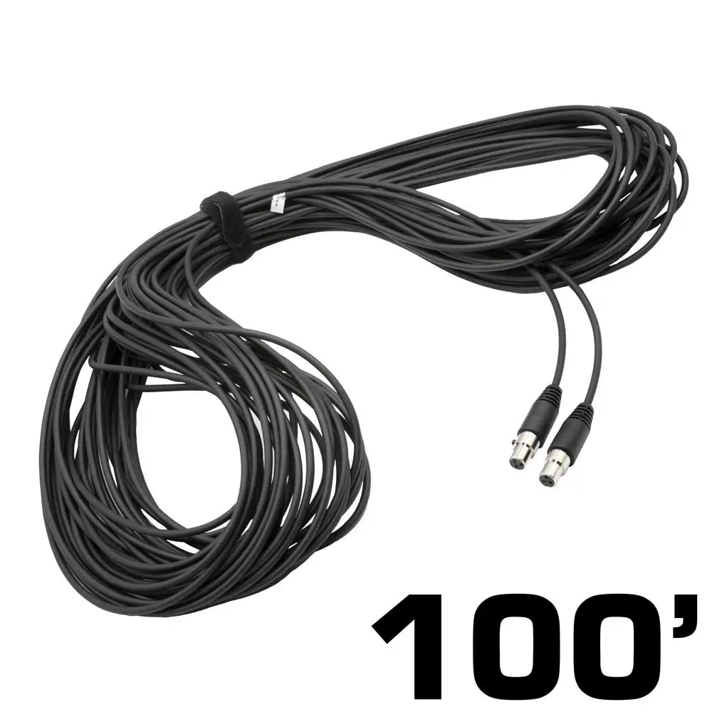 100 Ft 3-Pin To 3-Pin Straight Cord For H85 Linkable Headsets 1