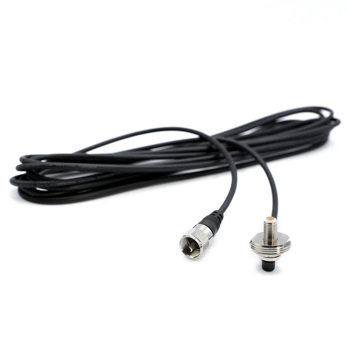 17 Ft Antenna Coax Cable With 3/8" Nmo (Tm) Thick Mount 1