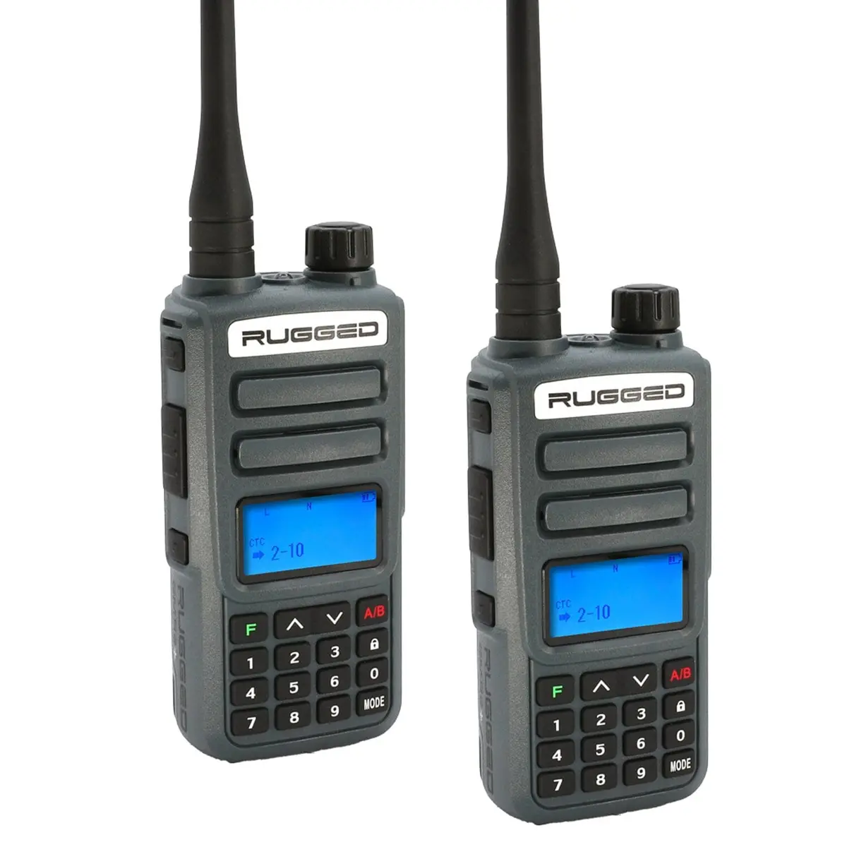 2 Pack - Rugged Gmr2 Plus - Gmrs And Frs Two Way Handheld Radios 1