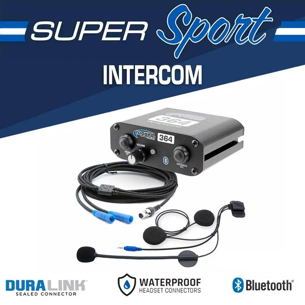 2 Person - 364 Super Sport - Communication Intercom System With Helmet Kits 1
