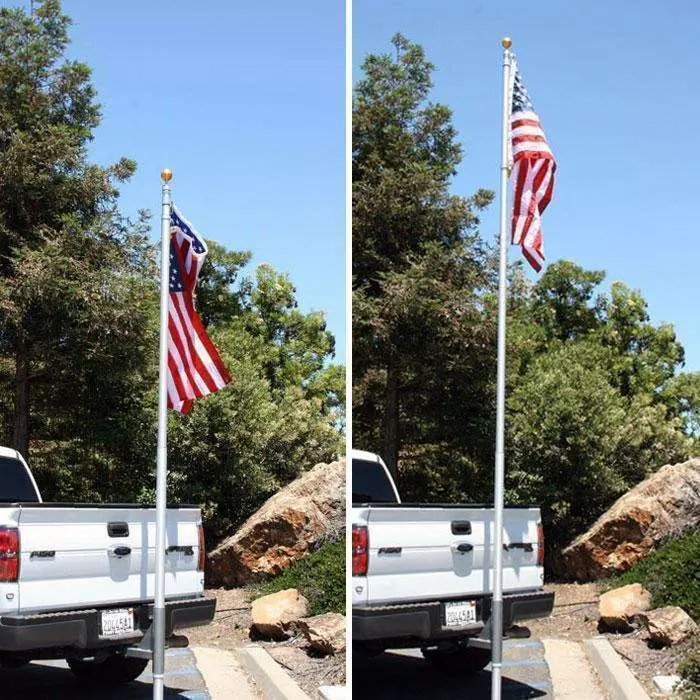 20 Ft Telescoping Flag Pole For Base Camp And Base Station Antenna 1