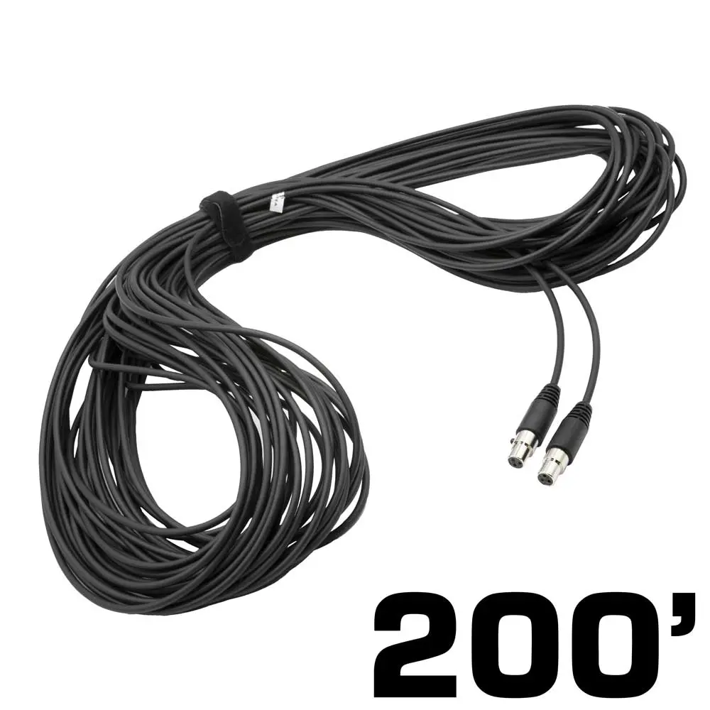 200 Ft 3-Pin To 3-Pin Straight Cord For H85 Linkable Headsets 1