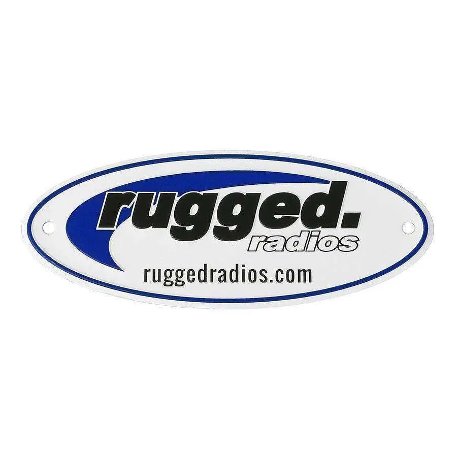 3" Metal Rugged Radios Embossed Badge 1