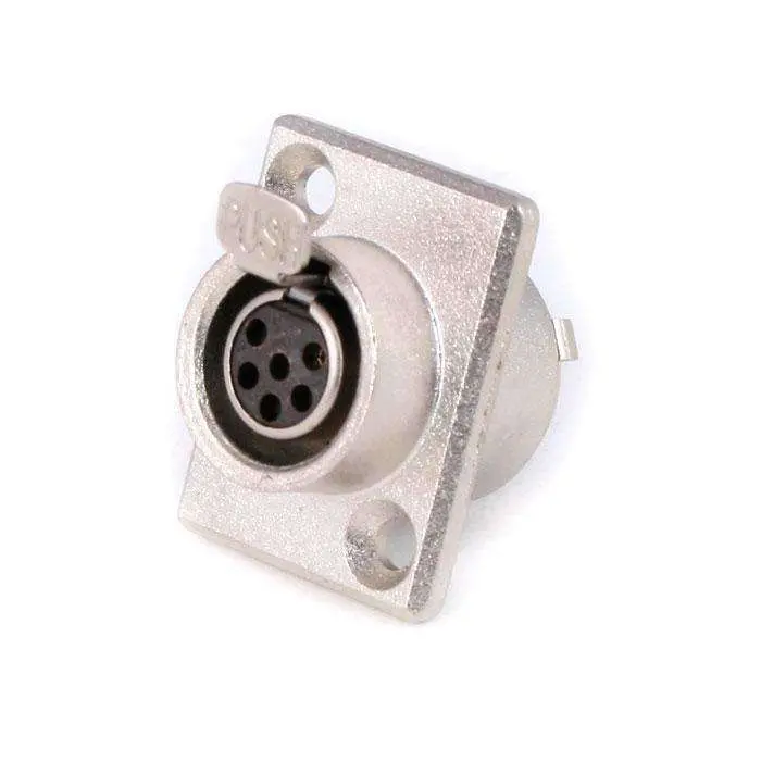 6-Pin Panel Mount Mini Xlr Connector Ty6f 1